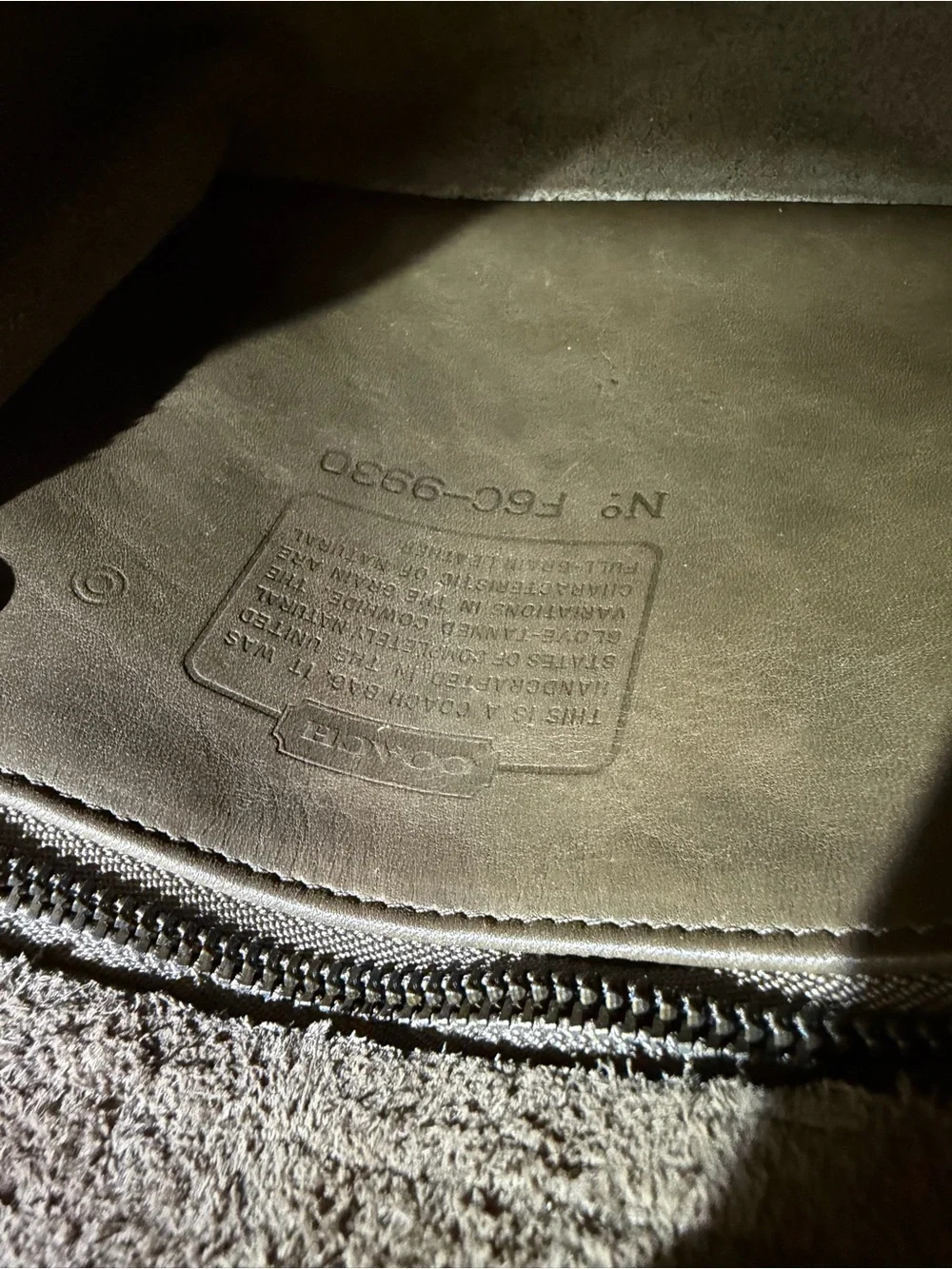 Coach Brown Leather Crossbody Bag - Turnlock Closure